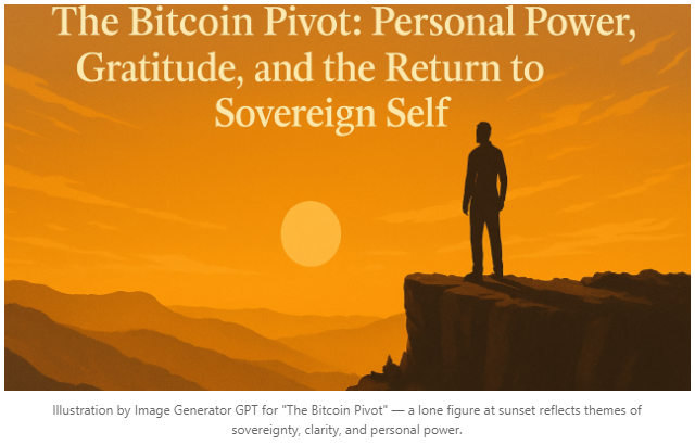 The Bitcoin Pivot: Personal Power, Gratitude, and the Return to the Sovereign Self